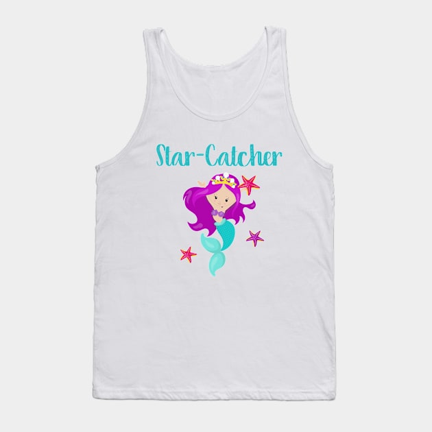 Mermaid Gift Starfish Ocean Fantasy Design For Mermaid Lovers Tank Top by InnerMagic